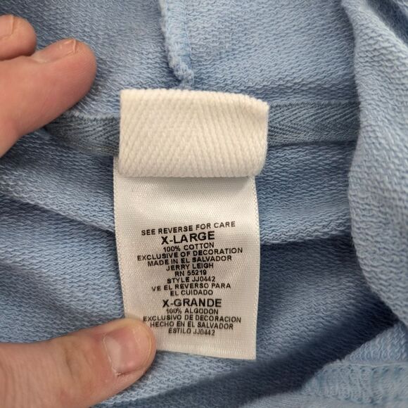 Disney Tinkerbell Blue Full Zip Sweatshirt Hoodie Women's Size S/M Kids XL - Picture 3 of 8